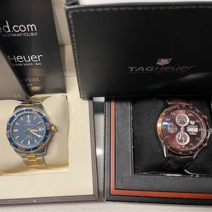 Two authentic tag heuer watches. Both for 4000